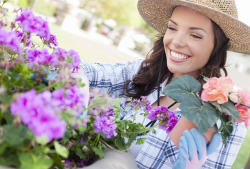 Thoughtful garden landscaping design in Ruislip with practical and stylish features
